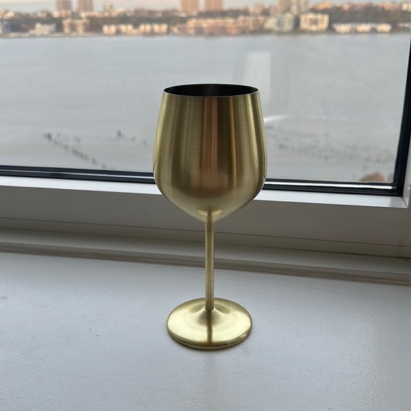 Dining Copy Gold Metallic Stemmed Glass Goblet Love Is Blind Poshmark